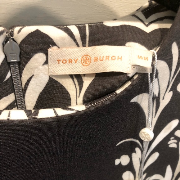 Tory Burch NWT Symphony Dress, size M, Earl Grey - Picture 5 of 8
